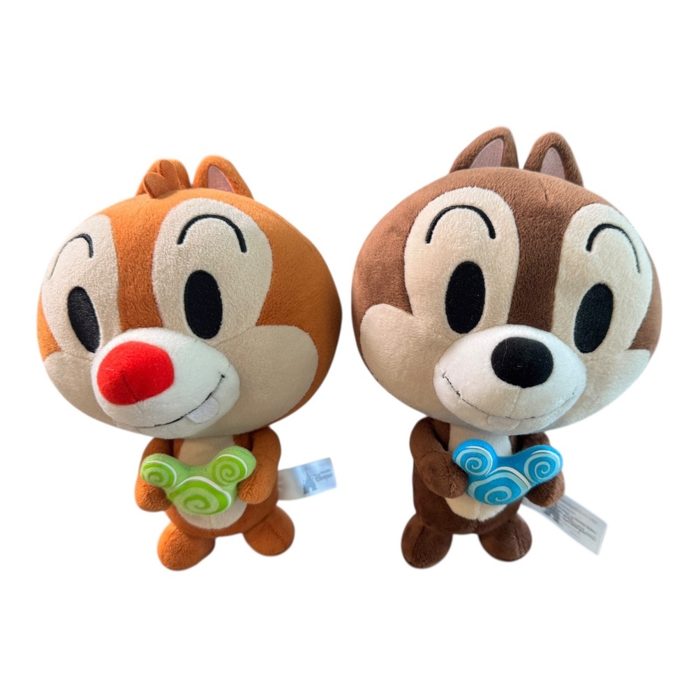Disney Chip and Dale Plush Set Hong Kong‎ Disneyland Souvenir Toy RARE